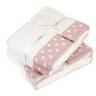Комплект из 3 полотенец Luxberry Pretty Dots белый-розовый