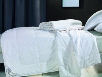 Одеяло 1,5-спальное шелковоев чехле из люкс-сатина Асабелла 145x205