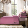Постельное белье 2-спальное (евро) Sharmes Solid коллекция Coctail Темно-розовый и терракотовый