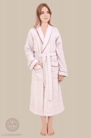 Халат Luxberry Basic розовая пудра-бордовый размер XL