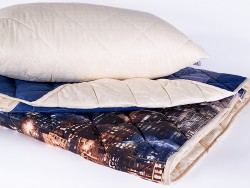 Одеяло-покрывало Nature's Вечерний Город с бамбуковым волокном 200x220