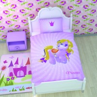 Постельное белье 2-спальное (стандарт) Newtone сатин Маленькая Пони - принцесса