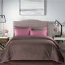 Постельное белье 2-спальное (евро) Sharmes Solid коллекция Coctail Терракотовый и темно-розовый