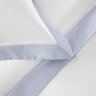 Наволочка Sharmes Solid коллекция Fringe Белый- Жемчужно-серый 70x70