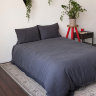 Постельное белье 2-спальное (евро) Luxberry Bedroom Line лен графитовый