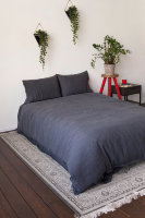 Постельное белье 1,5-спальное Luxberry Bedroom Line лен графитовый