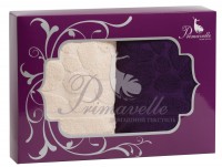 Комплект из 2 полотенец Primavelle Piera 50x90 фиолетовый-бежевый