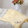 Одеяло 2-спальное (евро) шелковое Kingsilk Elisabette Люкс шелк в сатине всесезонное 200x220 бежевый
