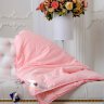 Одеяло 1,5-спальное шелковое Kingsilk Элит шелк в сатине всесезонное 150x210 розовое