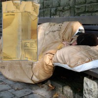 Постельное белье 2-спальное (евро) Newtone сатин Бездомный (4 наволочки)