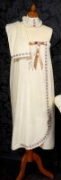 Комплект банный женский SoftLine с вышивкой 3 предмета 03301 цвет бежевый