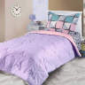 Покрывало-одеяло Primavelle Ummi 140x200  звезды розовый-лиловый