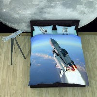 Постельное белье 2-спальное (стандарт) Newtone сатин Космический корабль Буран