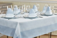 Комплект столового белья Primavelle 7 предметов Duet светло-голубой размер 160x200