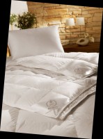 Одеяло 1,5-спальное Brinkhaus коллекция Body-Line всесезонное с белым гусиным пух-пером 135x200