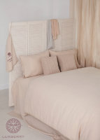 Постельное белье 2-спальное (евро) Luxberry Bedroom Line лен бежевый
