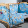 Комплект в кроватку "Кроха" (4 предмета) для новорожденных голубой
