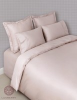 Постельное белье 2-спальное (евро) Luxberry сатин Basic розово-жемчужный (с нав 50x70)
