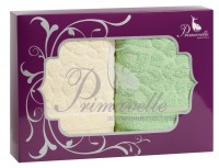 Комплект из 2 полотенец Primavelle Vitra 50x90 зеленый-ваниль