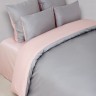 Постельное белье 2-спальное (евро) Luxberry Duetto 6 серый-розовый