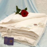 Одеяло 1,5-спальное шелковое Kingsilk Элит легкое (вес 600 гр) 140x205 белый