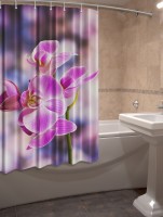 Шторка для ванной Новый стиль Орхидея 148x180