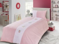Постельное 1,5-спальное детское Primavell Vetta розовый-белый