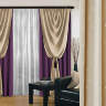 Готовые шторы Реалтекс 128 200x250 фиолетовый