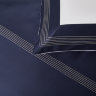Постельное белье 2-спальное (евро) Sharmes Solid коллекция Merrow stitch Темно-синий