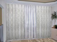 Готовые шторы  с тюлем  Реалтекс модель 036 белый