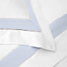 Постельное белье 1,5-спальное Sharmes Solid коллекция Prime Белый- Жемчужно-серый