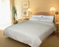 Одеяло 2-спальное (стандарт) шелковое Kingsilk Классик шелк в сатине всесезонное (1000 гр) 172x205