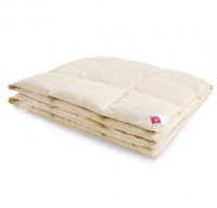 Одеяло пуховое для новорожденных легкое Легкие Сны тик Камелия 110x140