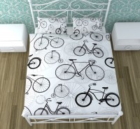 Постельное белье 2-спальное (евро) Newtone сатин Велосипеды (с наволочками 50x70)
