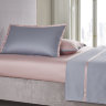 Наволочка Sharmes Solid коллекция Coctail Жемчужно-серый и нежно-розовый 50x70